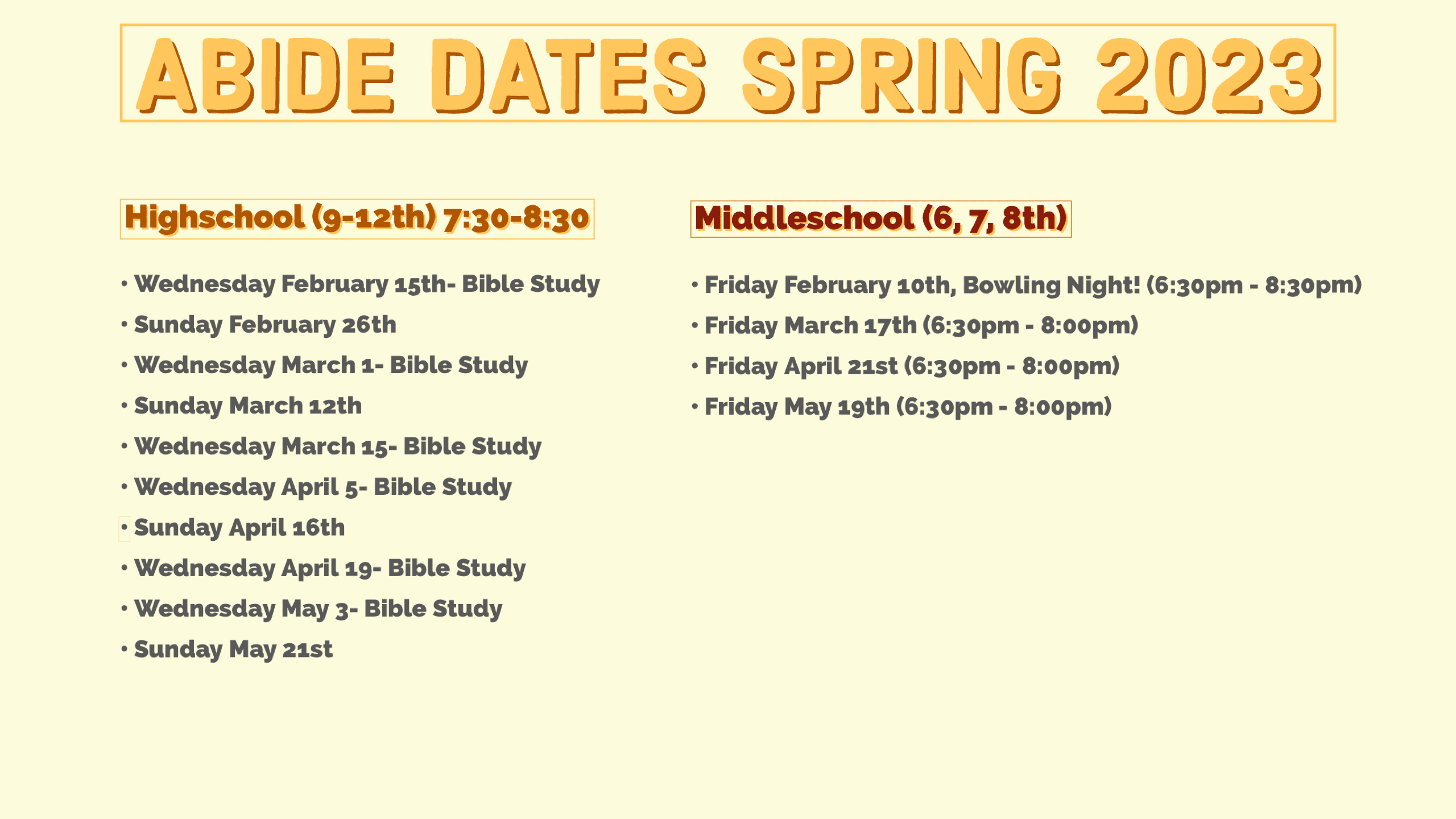 Youth Ministry Notre Dame Parish